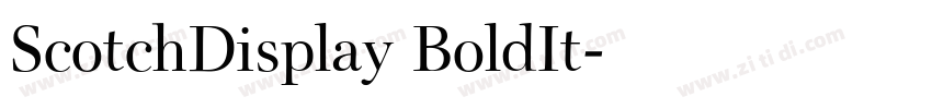 ScotchDisplay BoldIt字体转换